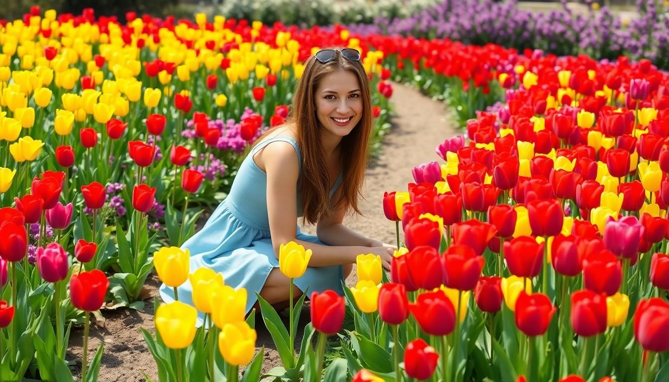 tulip garden design ideas